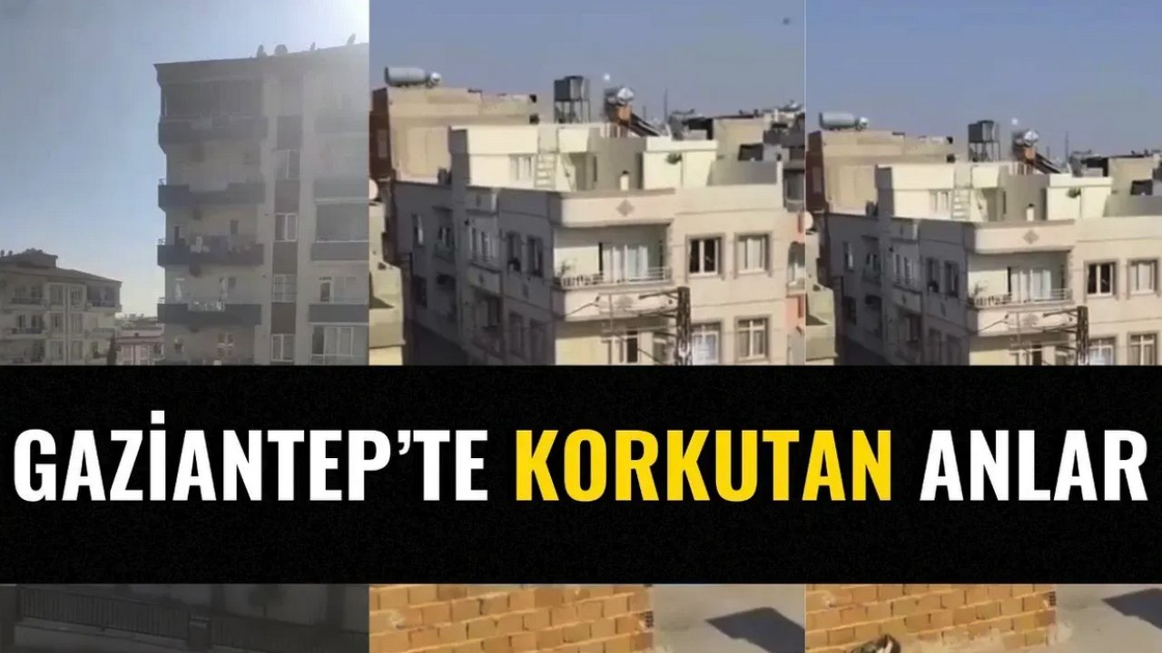 Gaziantep’te  DEHŞET! Elektrik kabloları patladı!