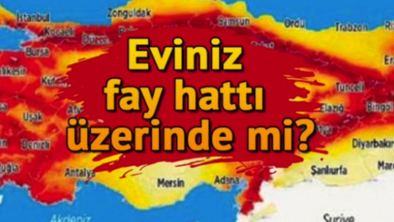 Gaziantep'te evinizin altında fay hattı var mı? İşte yanıtı!