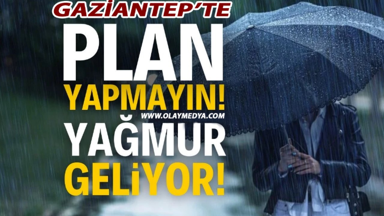 Gaziantep'te BUGÜN PLAN YAPMAYAYIN YAĞMUR GELEBİLİR!  Gaziantep HAVA DURUMU (8 Eylül 2024)