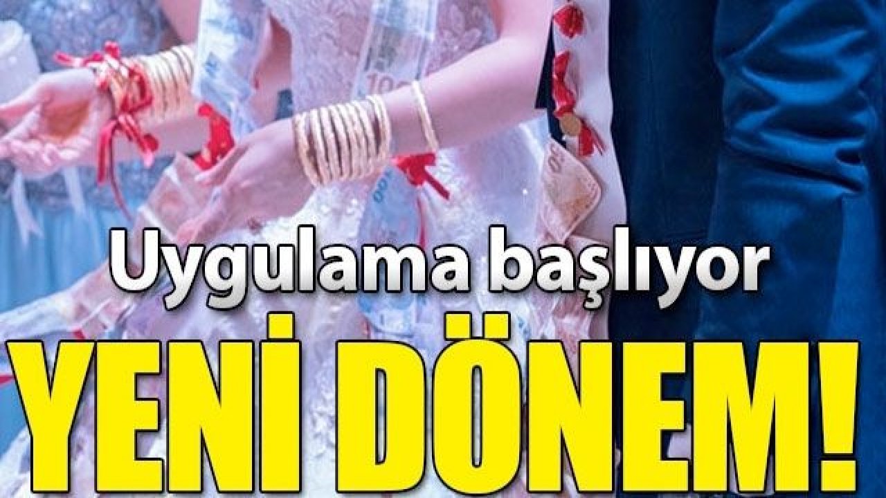 Düğün salonlarında yeni dönem! Uygulama başlıyor