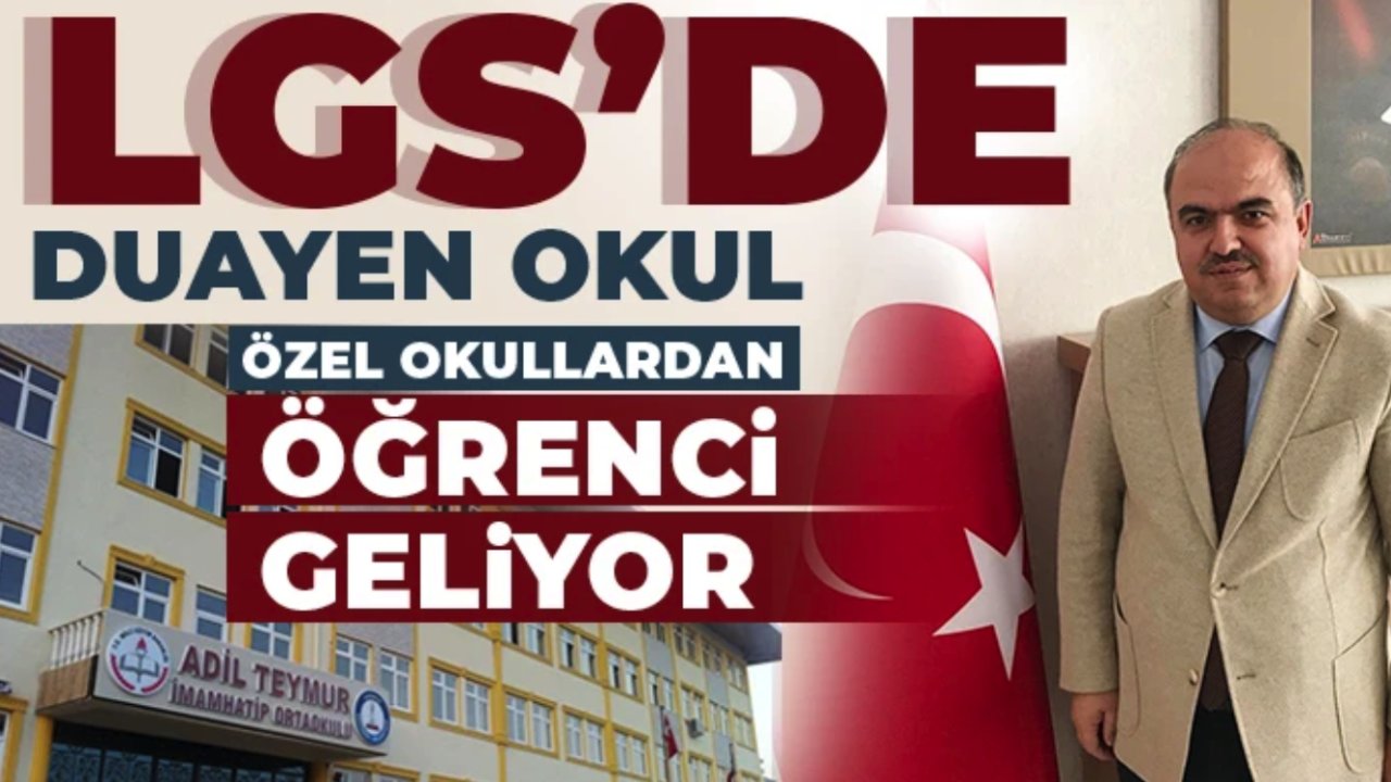 Gaziantep'ten Adil Teymur İmam Hatip Ortaokulu, LGS’de model oluşturdu