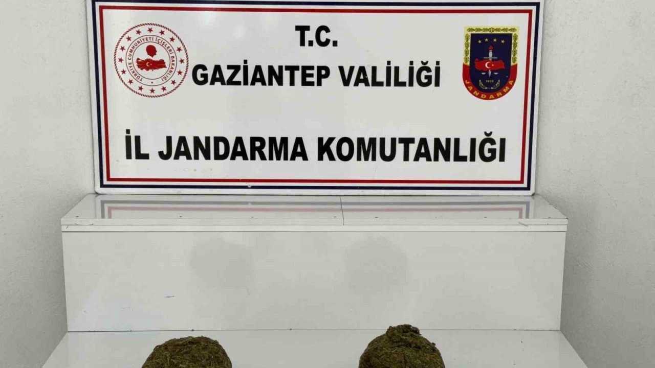 Gaziantep’te 1 kilo esrar ele geçirildi: 1 gözaltı