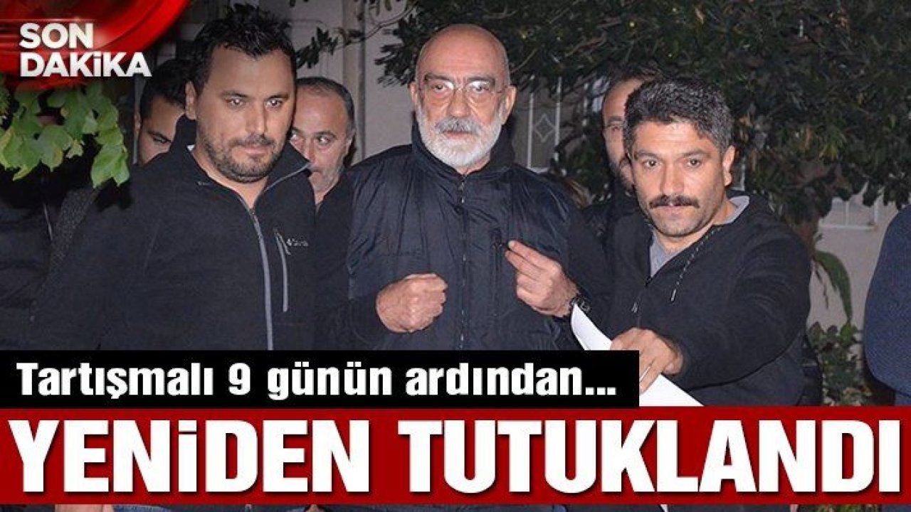 Son dakika... Ahmet Altan tutuklandı