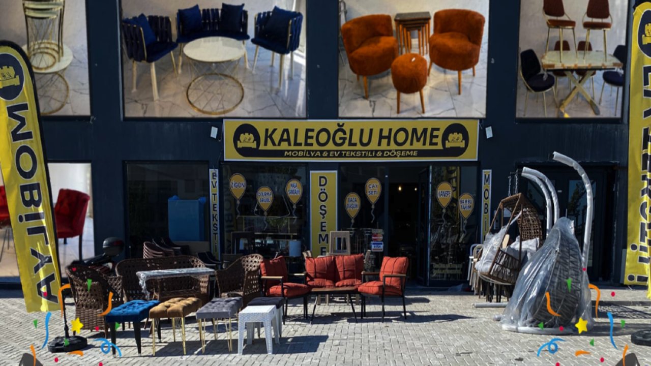 Kaleoğlu Home Mobilya Mağazası, açıldı! Açılışa Özel İndirimli Fiyat Şöleni!