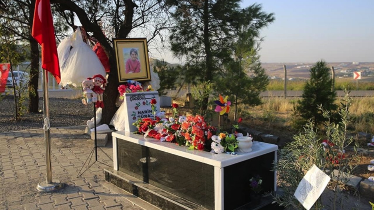 Narin Güran'a ait kemik ve doku örnekleri mezarına konuldu