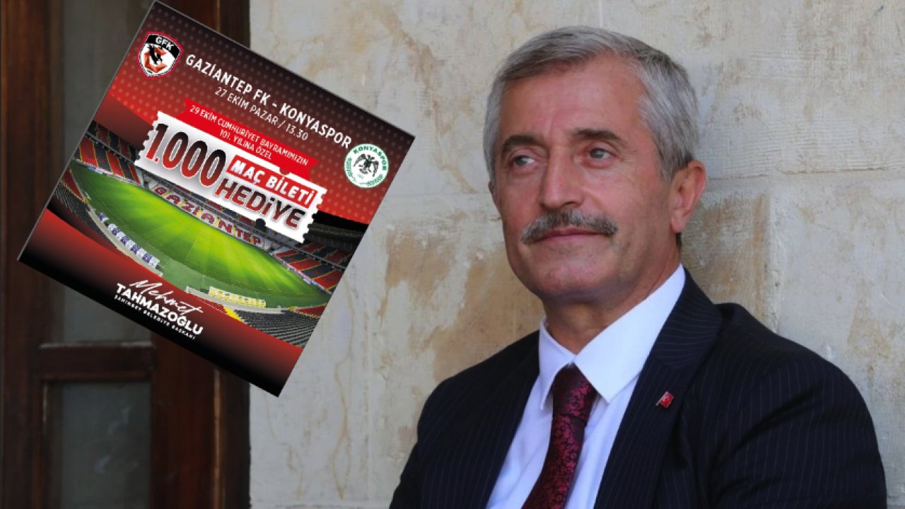 Tahmazoğlu'ndan Gaziantep FK taraftarına müjdeli haber! TAM BİN BİLET HEDİYE