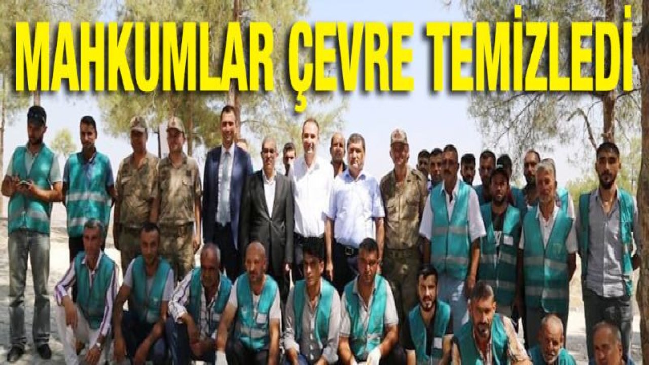 Mahkumlar çevre temizliğine katkıda bulundu