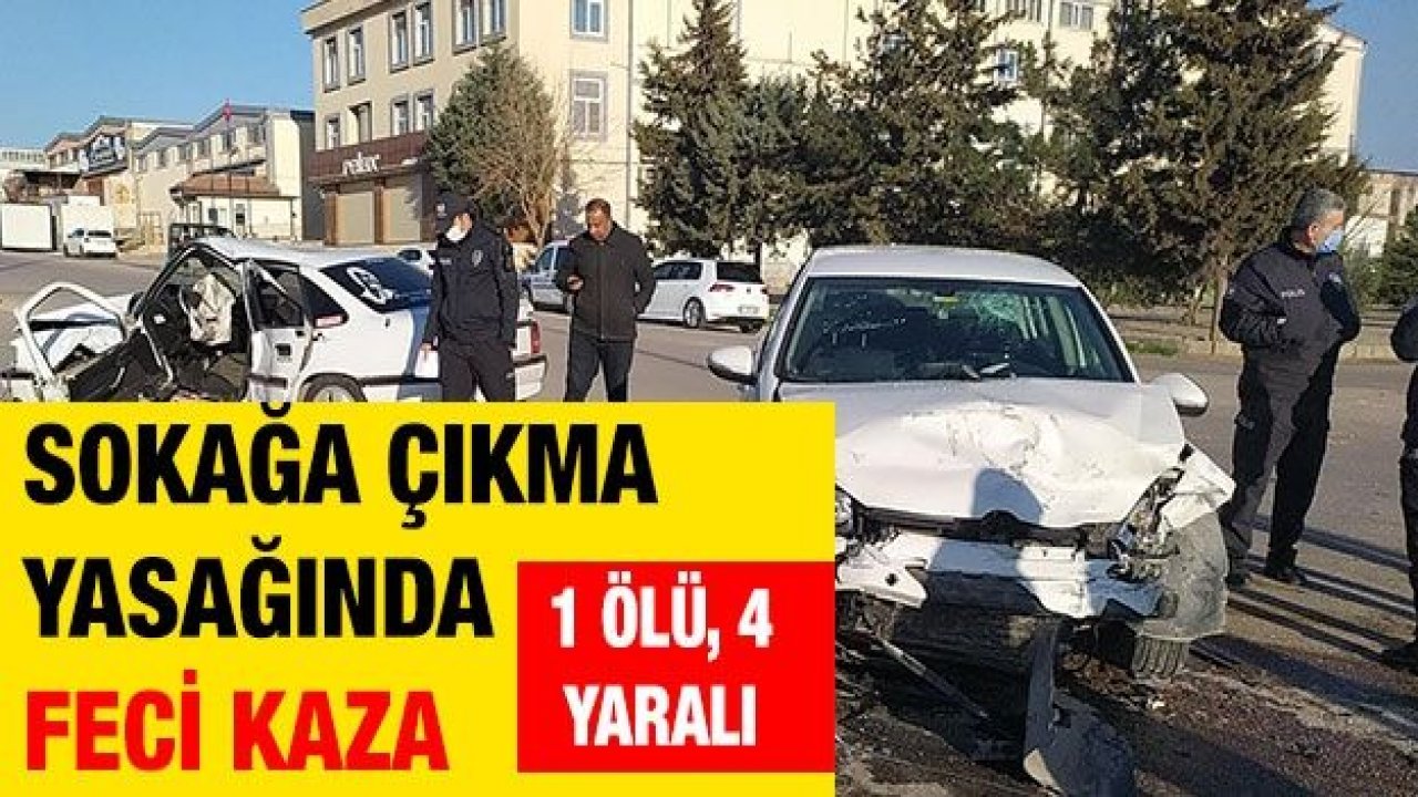 Gaziantep'te iki araç kafa kafaya çarpıştı: 1 ölü, 4 yaralı