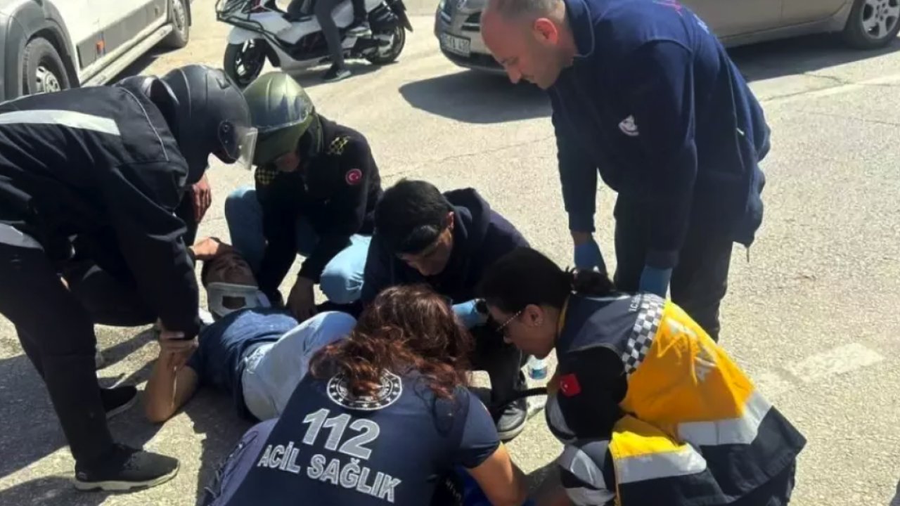 Gaziantep'teki trafik kazasında motosiklet sürücüsü yaralandı