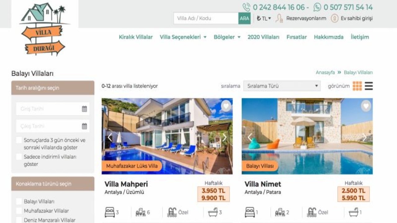 Balayı Villalarında Erken Rezervasyon Fırsatları Villa Durağında