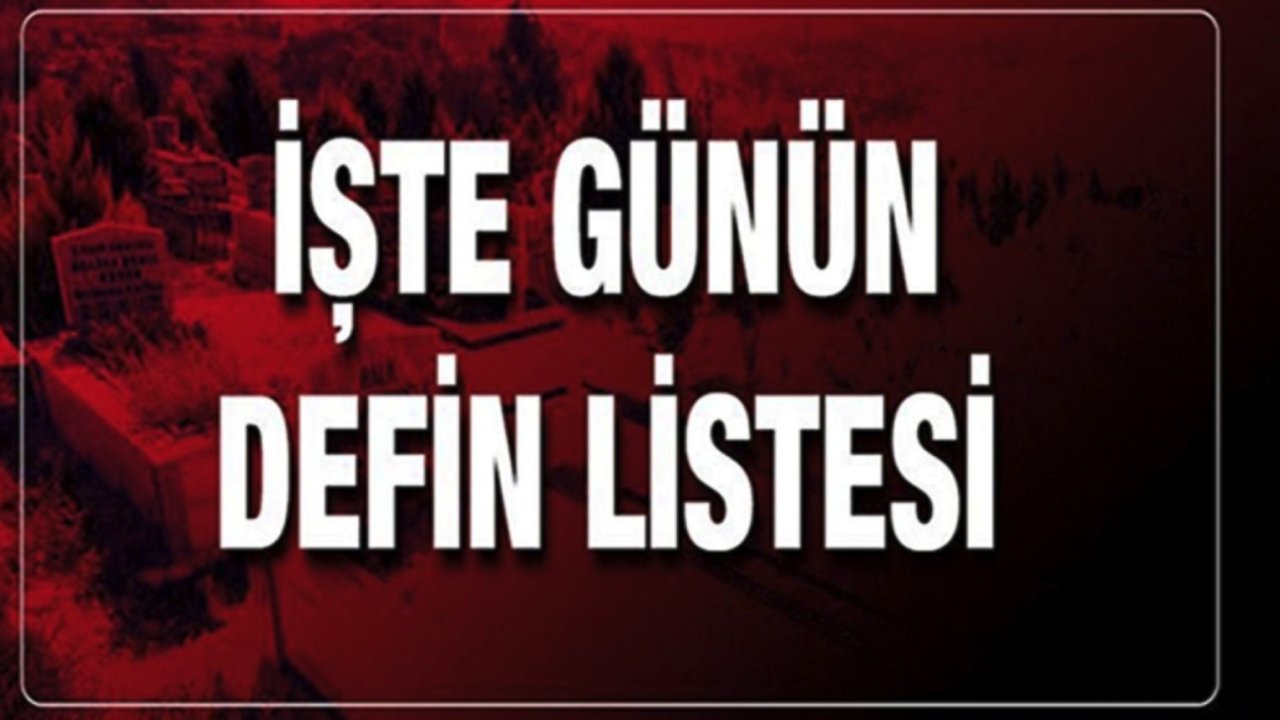 Gaziantep'i Üzen Vefatlar ve Definler! TAM 32 KİŞİ Gaziantep'te 22 Kasım 2024 (Bugün) VEFAT ETTİ VE DEFİN EDİLDİ!