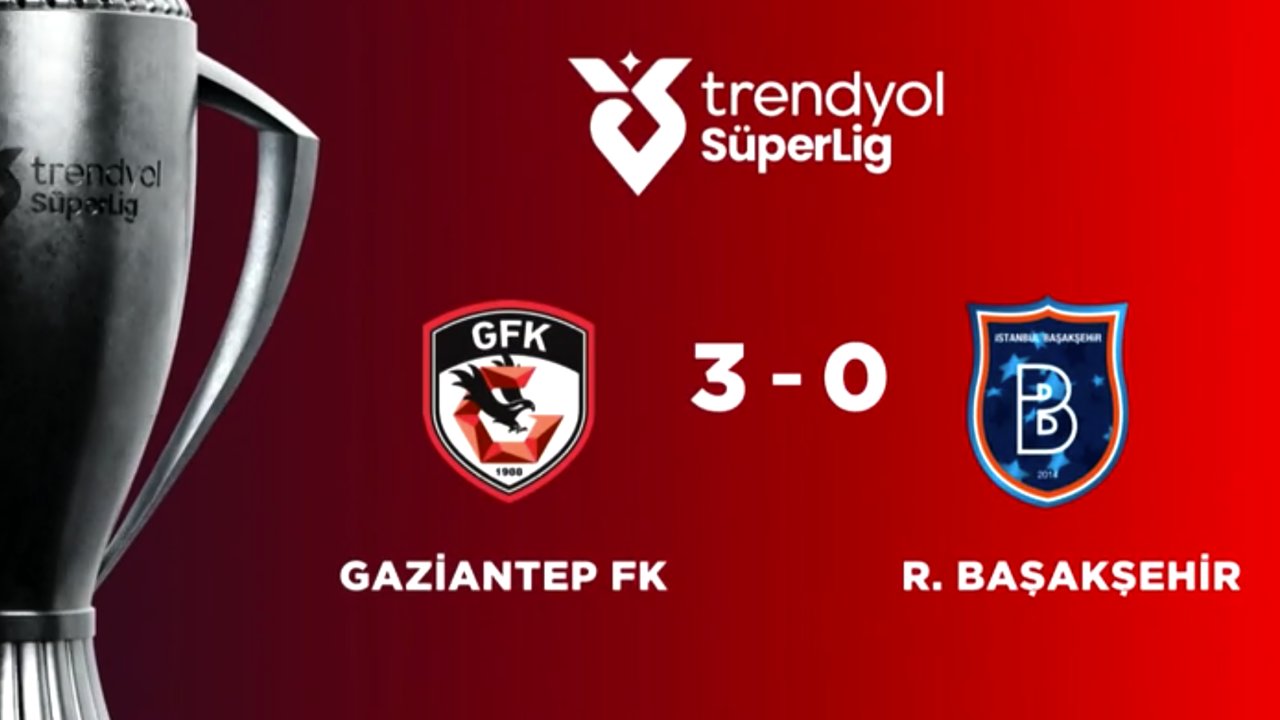 Gaziantep FK - Başakşehir maçının özeti! İZLEMEK İÇİN TIKLAYIN