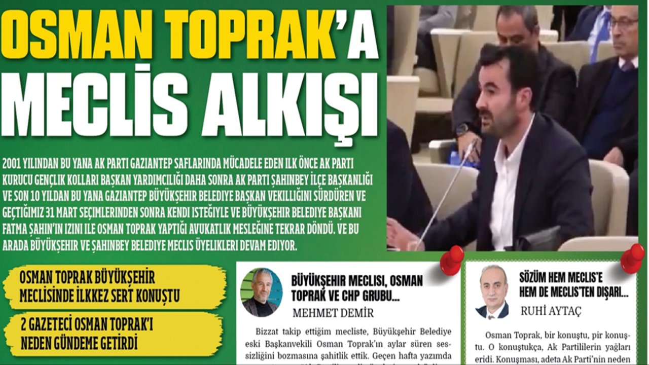 Osman Toprak'a Meclis Alkışı! TOPRAK İLK KEZ SERT KONUŞTU!