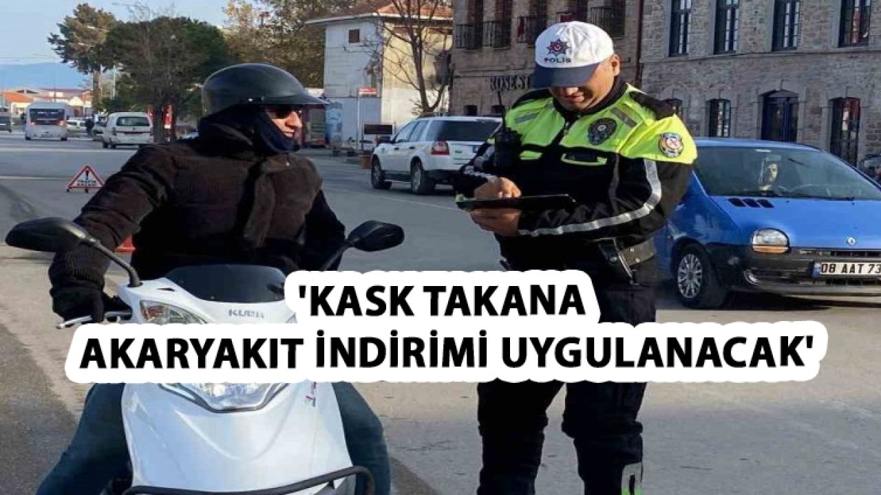 Gaziantep'te motosiklet sürücülerine müjde: 'Kask takana akaryakıt indirimi uygulanacak'