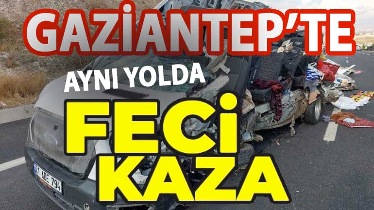 Gaziantep-Nizip Yolunda Büyük Çarpışma! 5 Yaralı