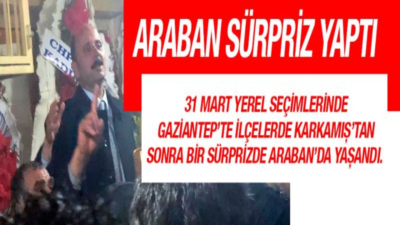 Araban sürpriz yaptı