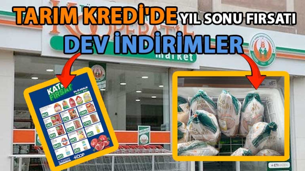 Tarım Kredi'de Yıl Sonu Fırsatı: Piliç Fiyatları Dip Yaptı! Yüzlerce Ürün İndirimde...