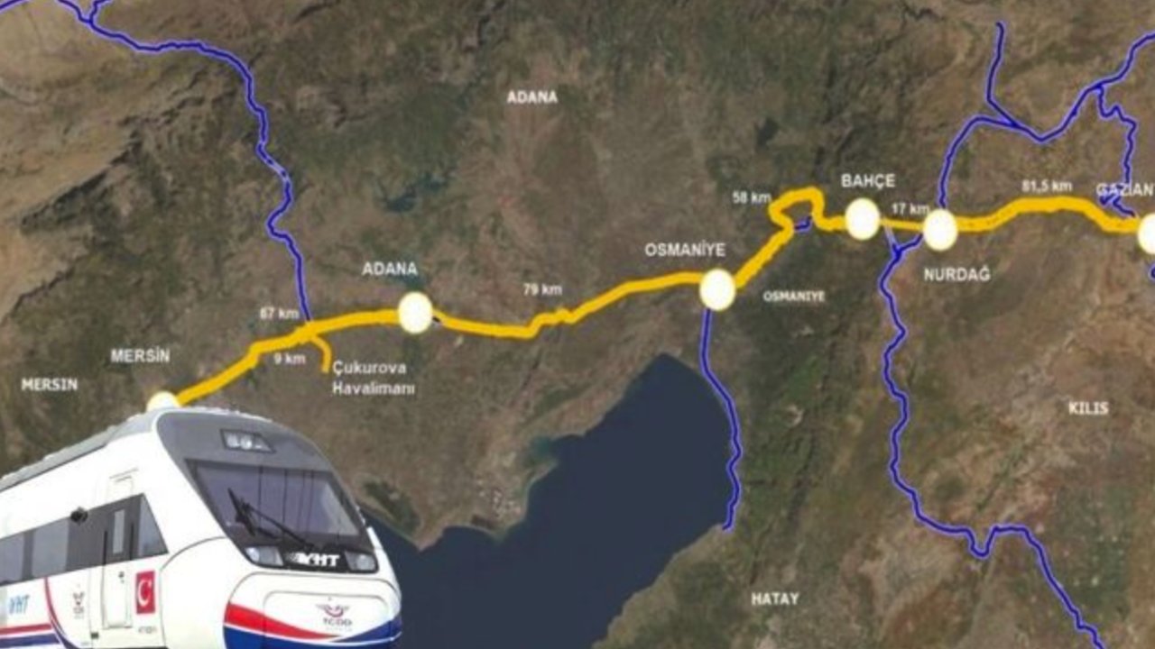 Karaman-Ulukışla-Mersin-Adana-Gaziantep Hızlı Tren Hattı Geliyor...