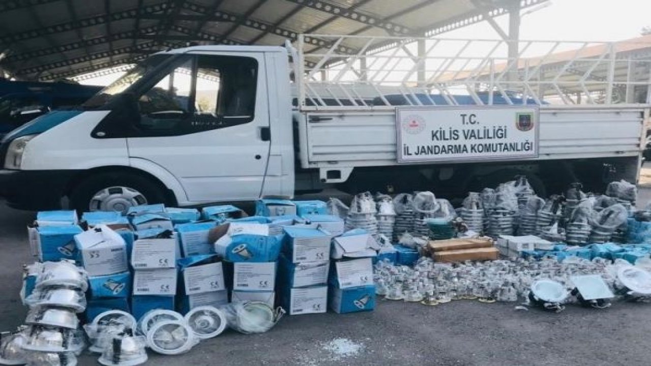 Kilis'te kaçak elektrik malzemesi ele geçirildi