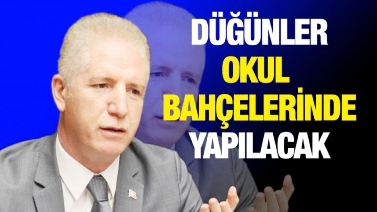 Okul bahçelerinde düğün yapılacak