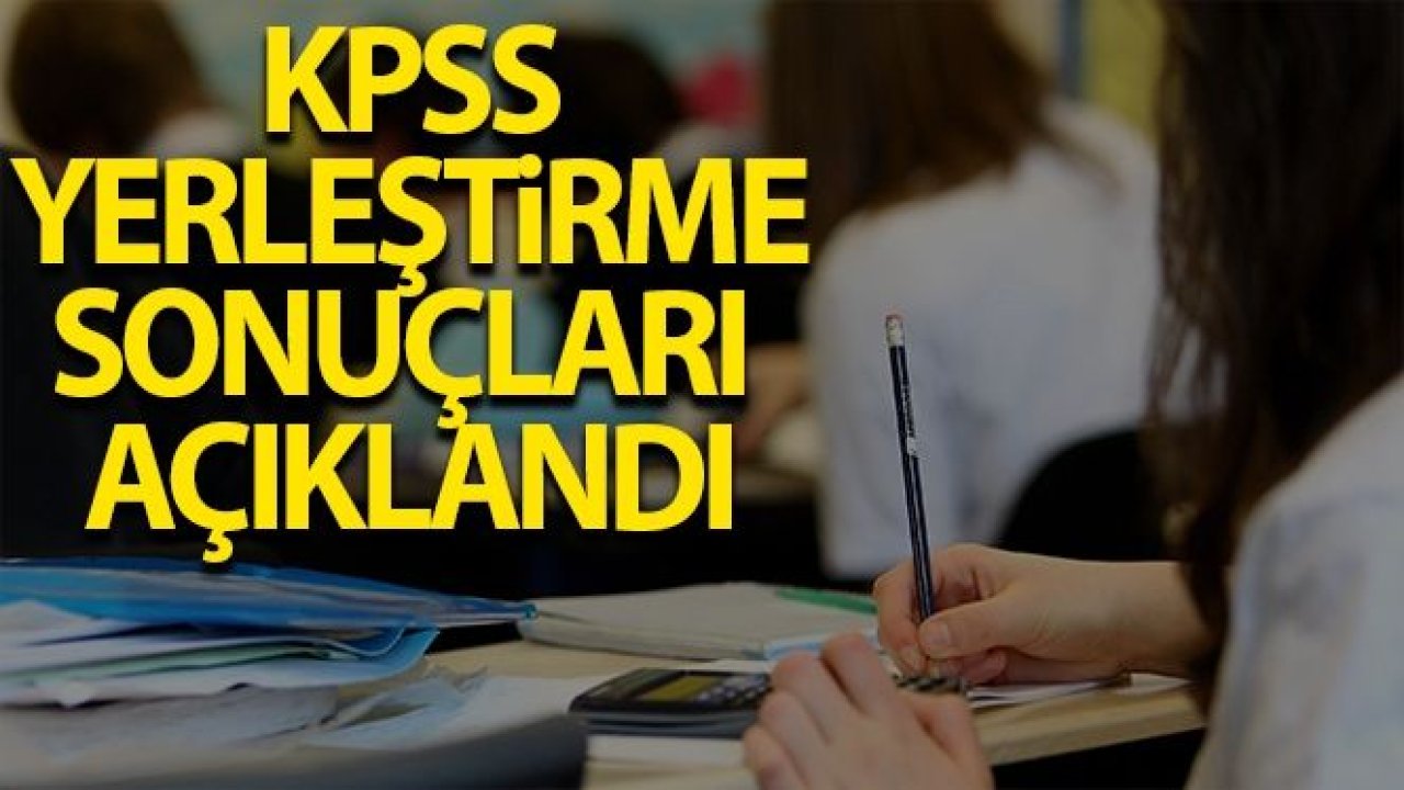 ÖSYM Başkanı Aygün, KPSS-2020/2 Tercih sonuçlarının açıklandığını duyurdu