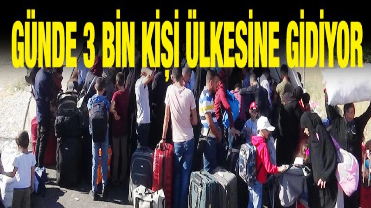 Ülkelerine bayram için giden Suriyelilerin sayısı 35 bini aştı