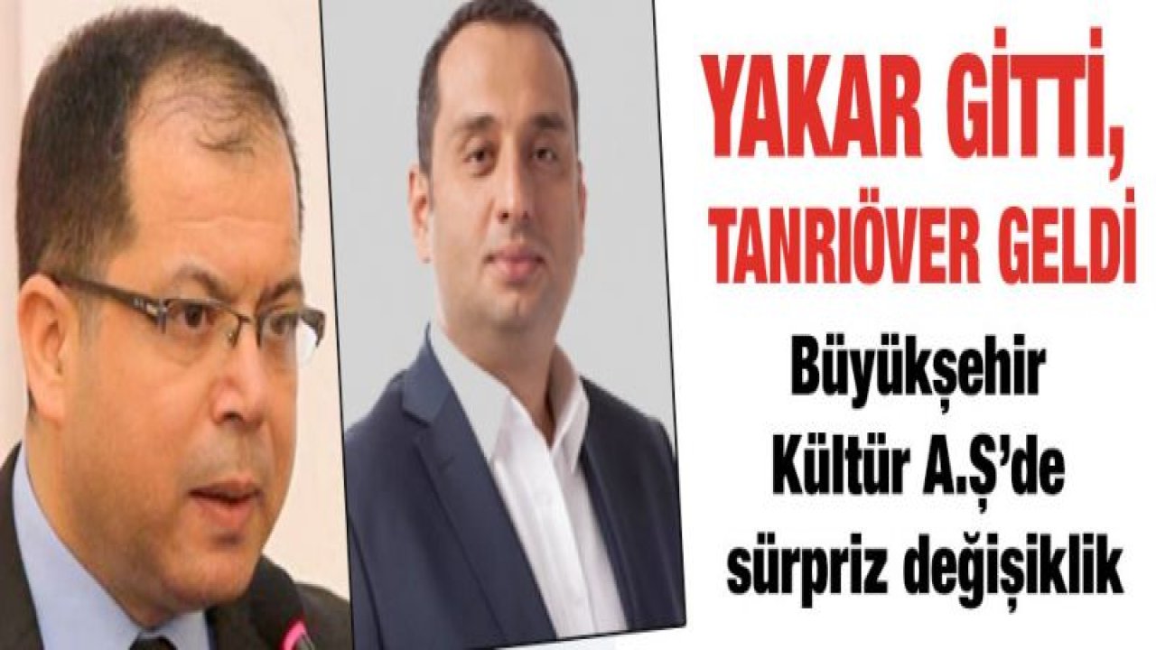 Büyükşehir Kültür A.Ş'de sürpriz değişiklik