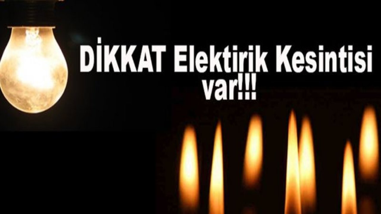 Gaziantep'te elektrik kesintisi yaşanacak