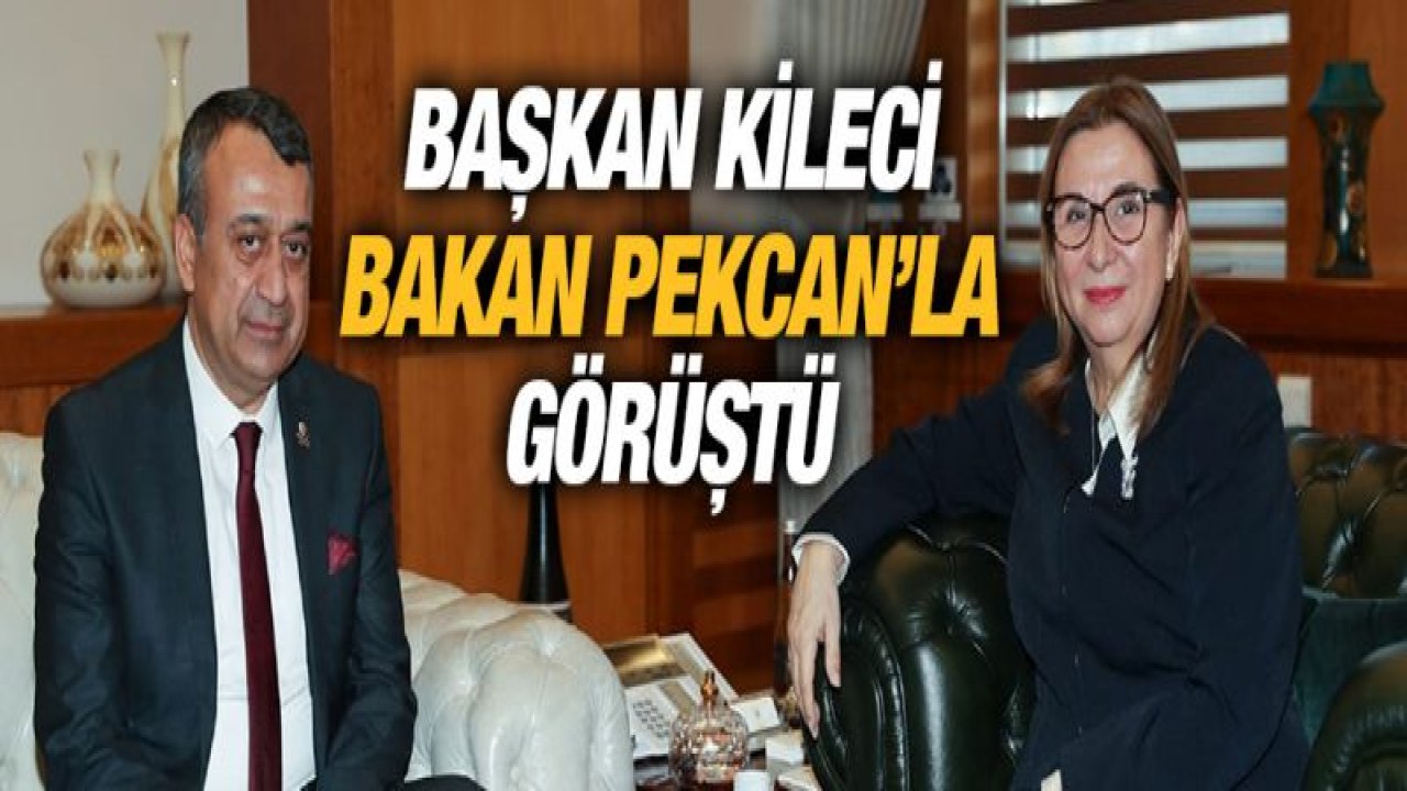 Başkan Kileci Bakan Pekcan'la görüştü