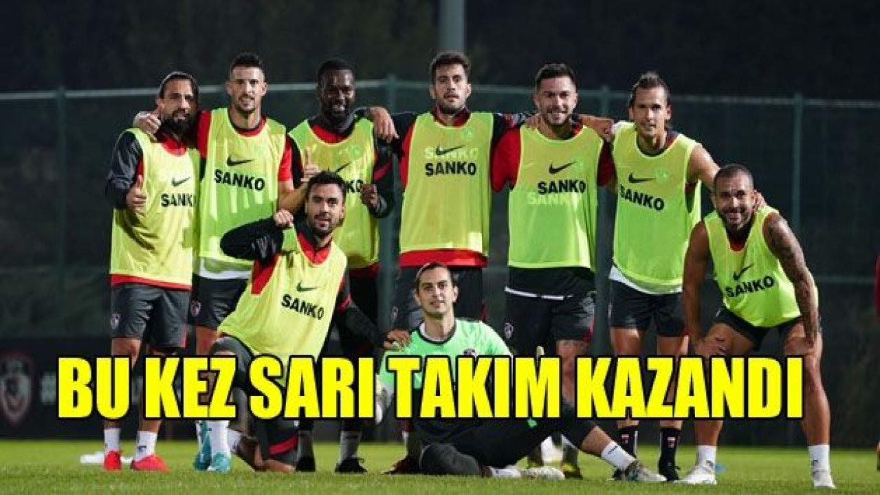 Bu kez kazanan sarı takım