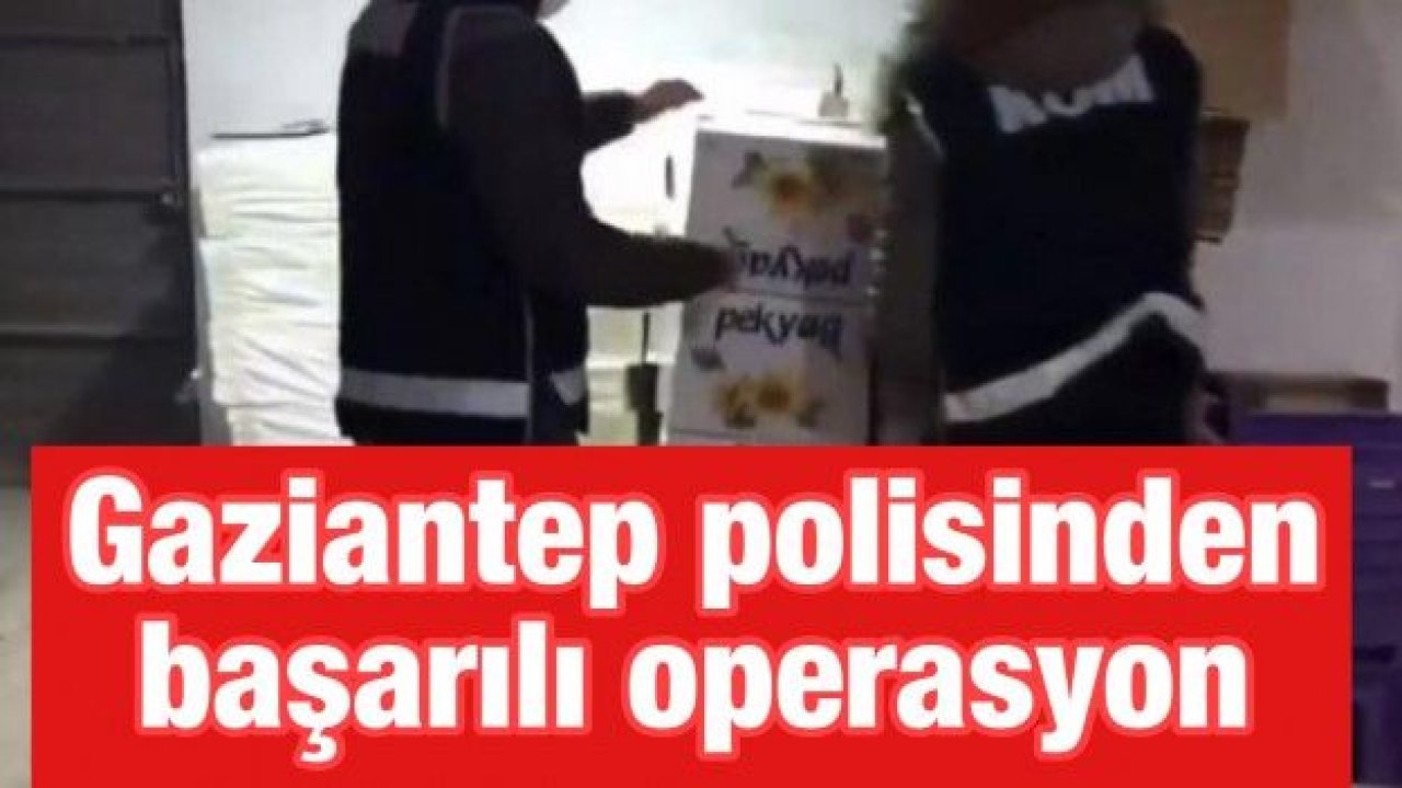 Gaziantep polisinden başarılı operasyon