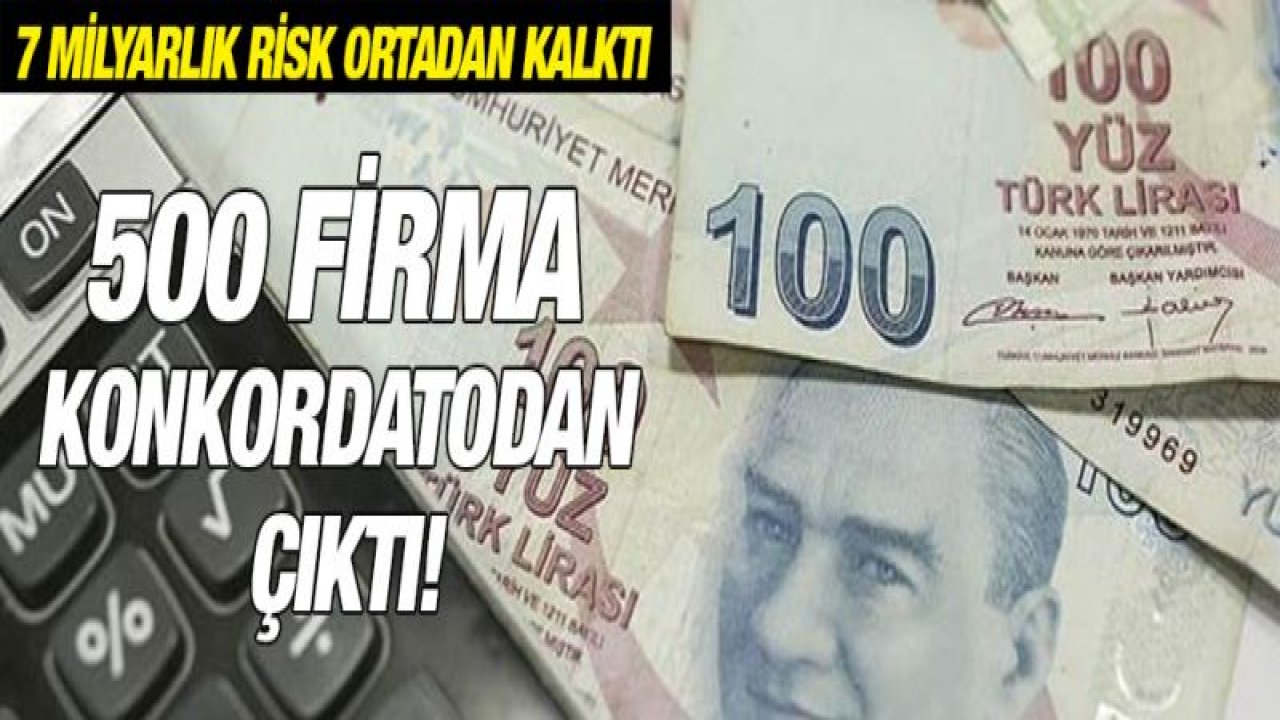 500 firma konkordatodan çıktı!