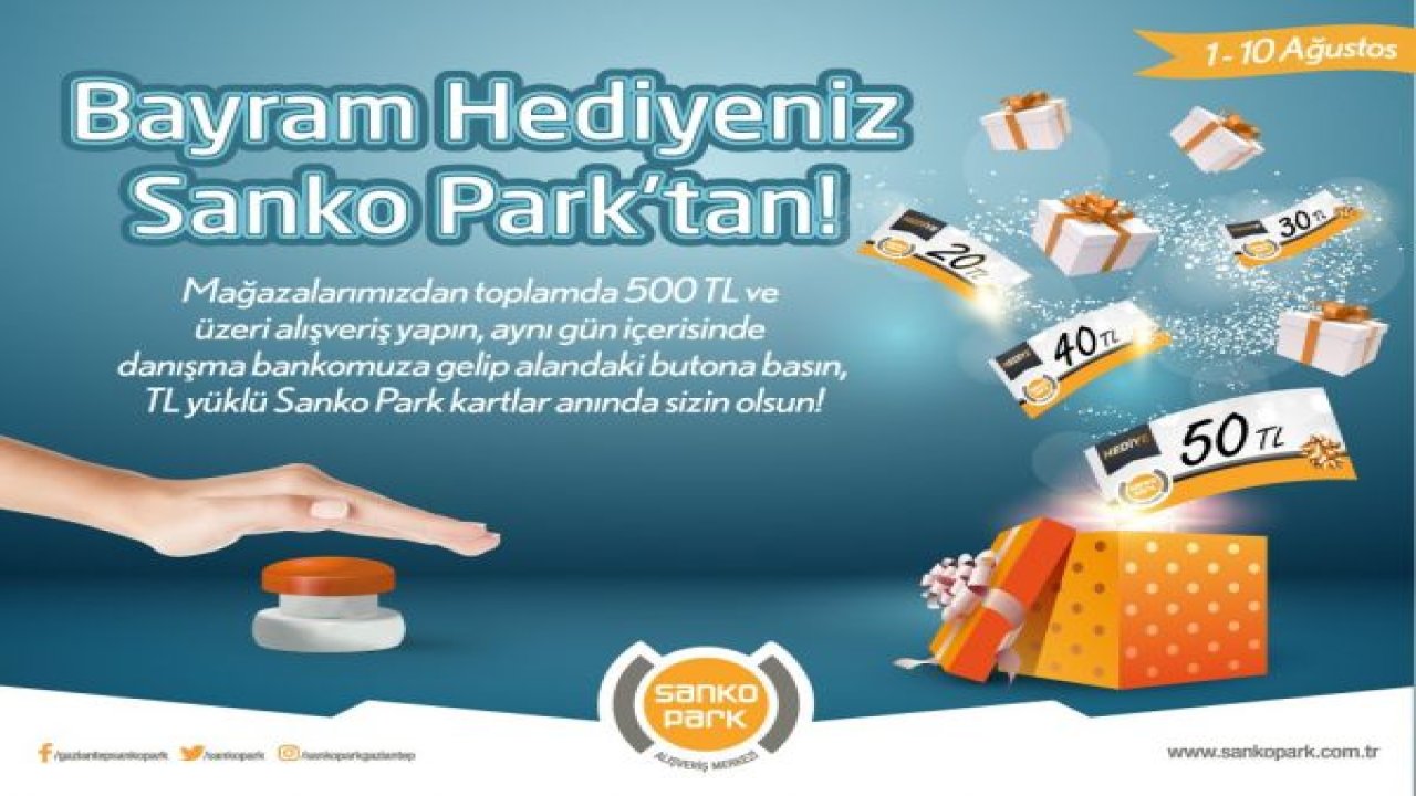 Sanko Park'ta bayram alışverişi şenliğe dönüşecek