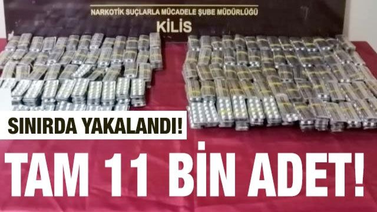 11 bin 937 adet uyuşturucu hap yakalandı