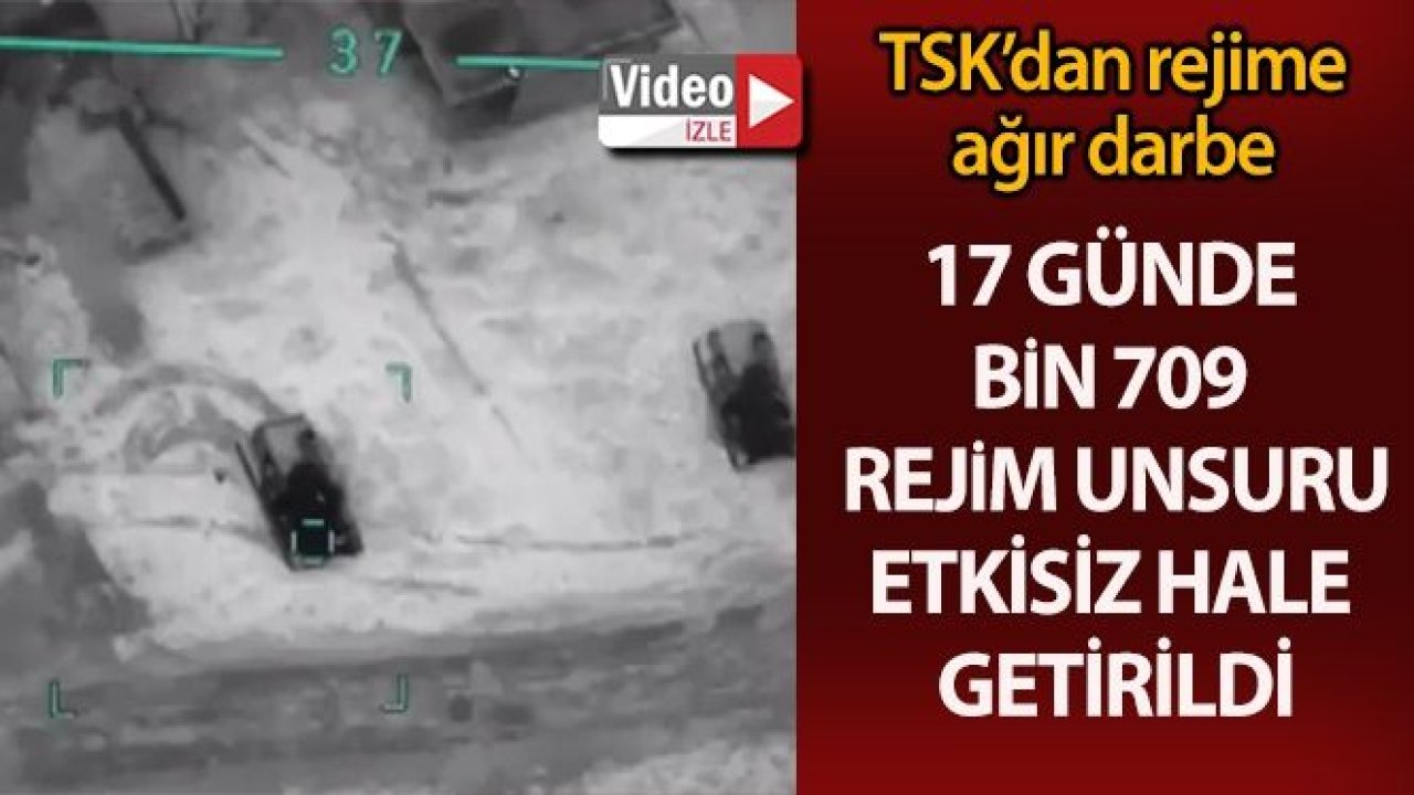 İdlib'deki operasyonlarda 17 günde bin 709 rejim unsuru etkisiz hale getirildi