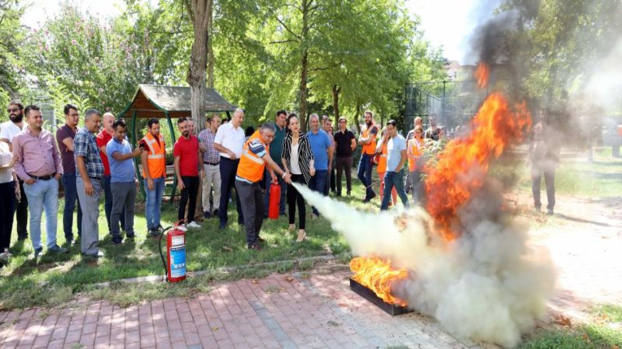 GAÜN'de yangın eğitimi