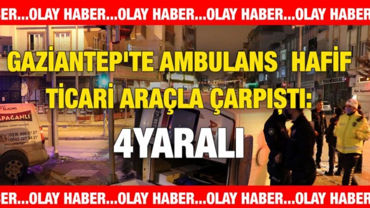 Şok haber! Kısıtlama saatinde şok kaza! Ambulans takla attı!