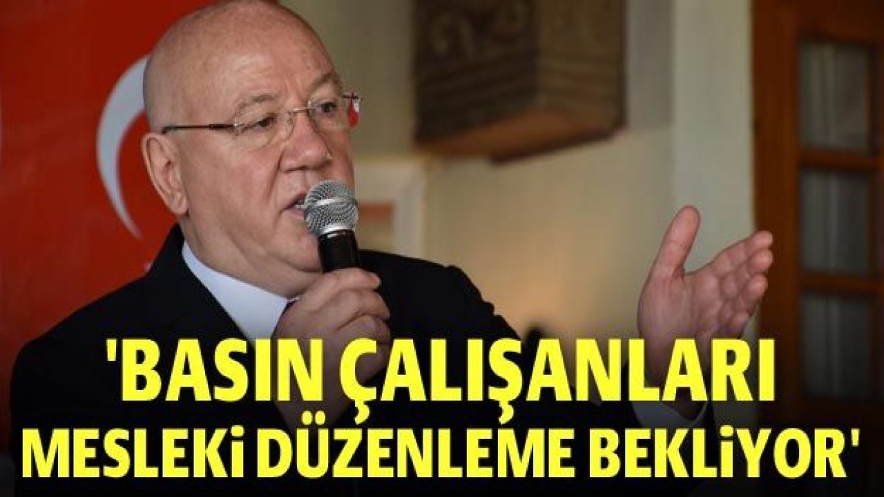 Kolaylı: Basın çalışanları mesleki düzenleme bekliyor