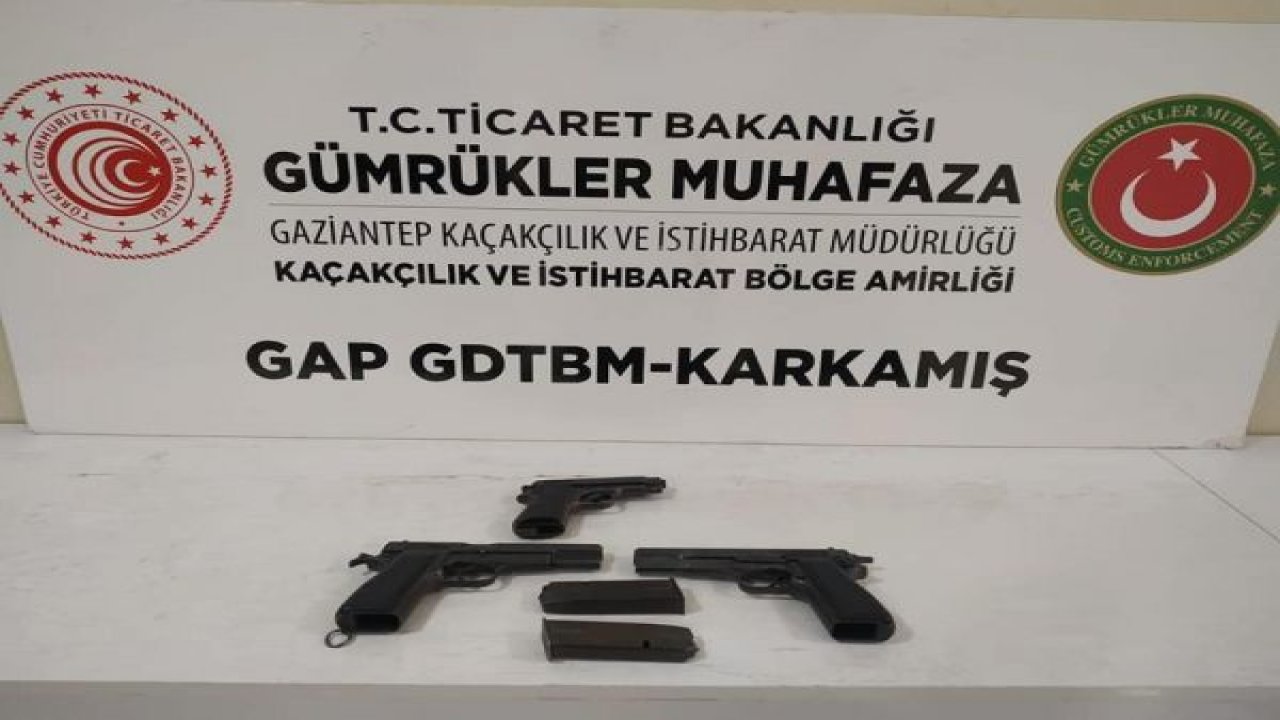 Sınır Kapısında 3 tabanca yakalandı