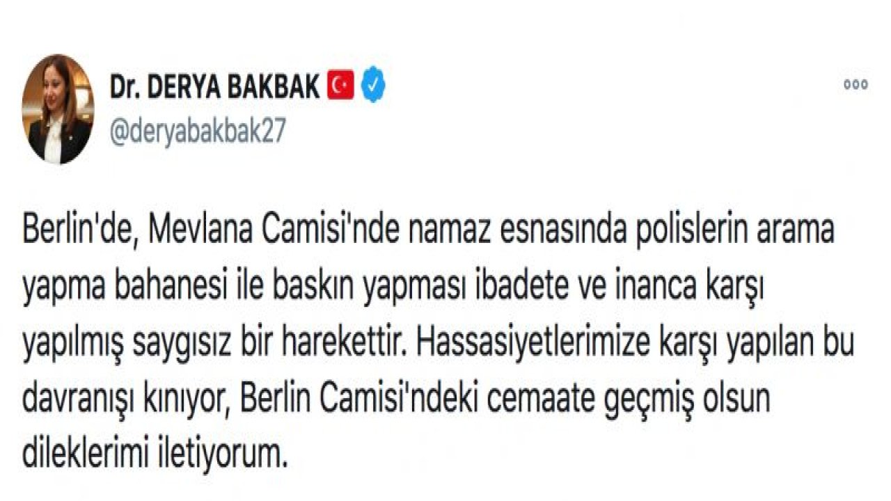 Derya Bakbak Camii Operasyonunu Kınadı!