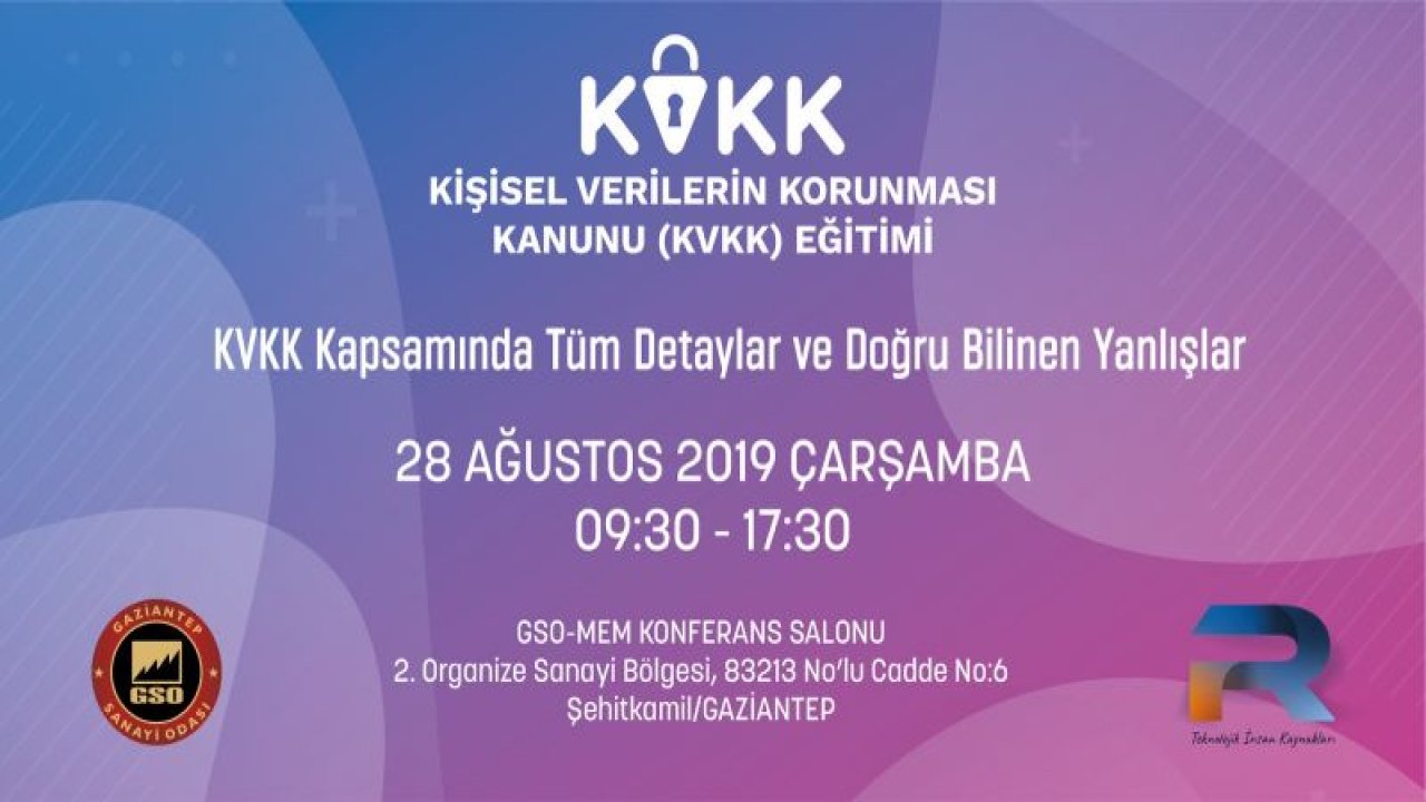 GSO'DAN, ÜYELERİNE, 'KİŞİSEL VERİLERİN KORUNMASI KANUNU EĞİTİMİ'