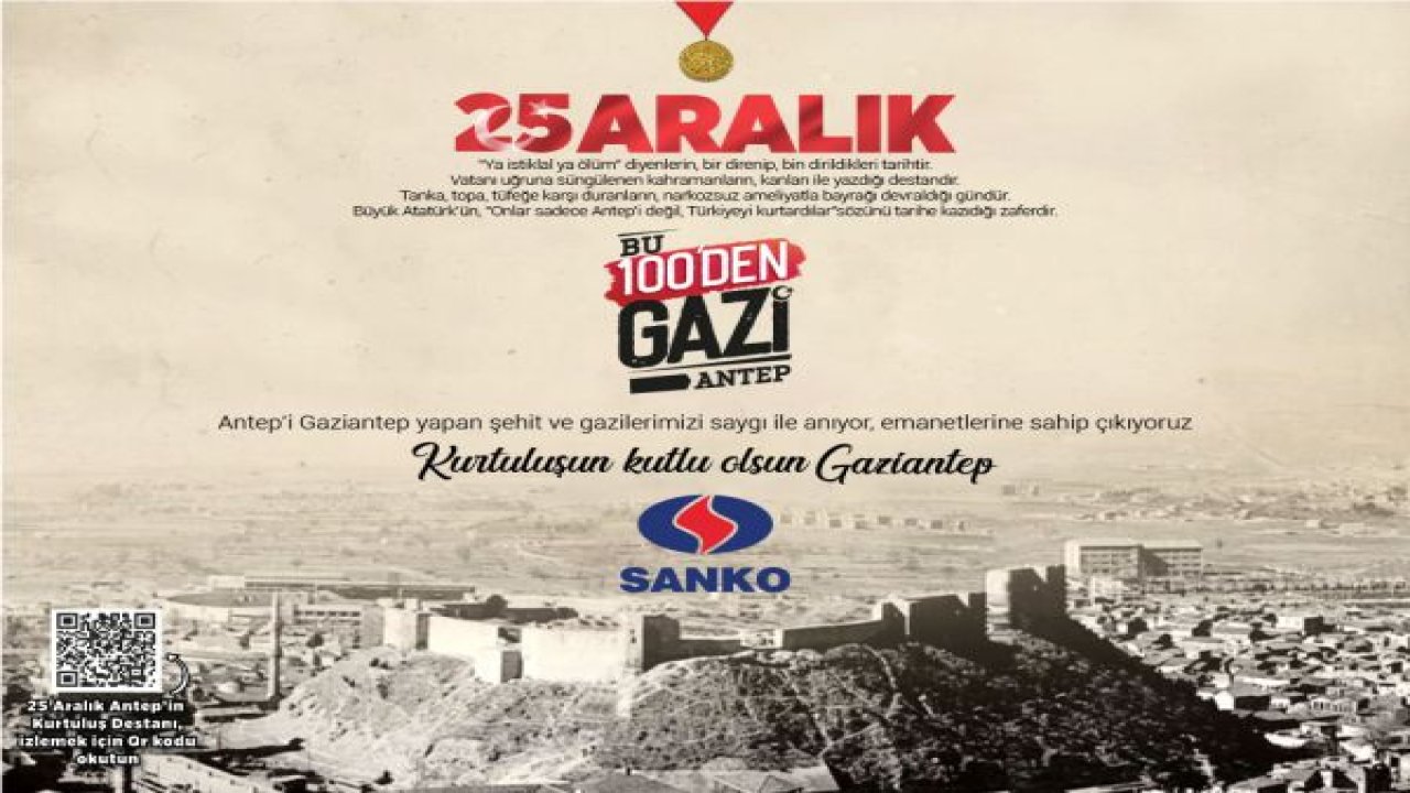 Sanko 25 Aralık İlanı