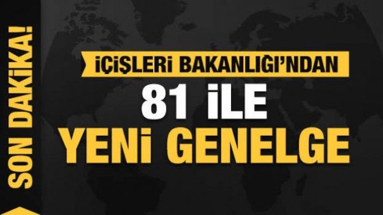 İçişleri Bakanlığı'ndan 81 il valiliğine 'Orman Yangınları' genelgesi