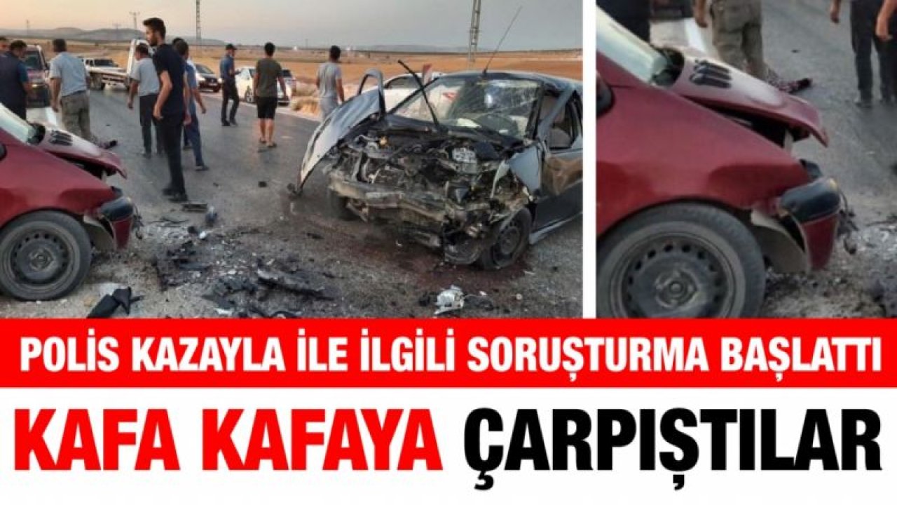 Gaziantep 2 araç kafa kafaya çarpıştı: 3 yaralı