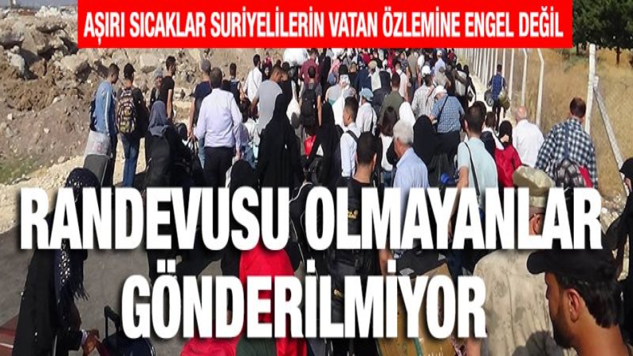 Bayrama giden Suriyelilerin sayısı 30 bin oldu