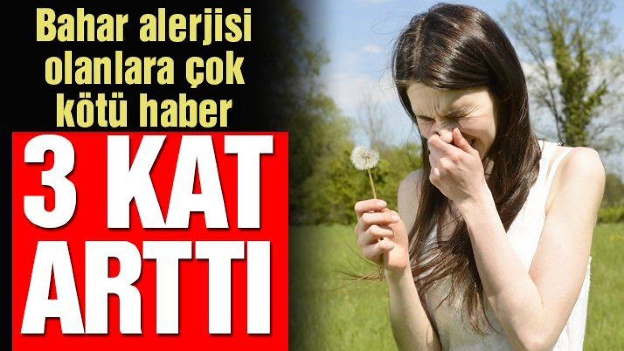 Bahar alerjisi olana kötü haber: 3 kat arttı