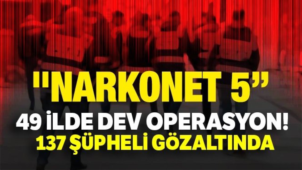 49 ilde dev operasyon! 137 şüpheli gözaltında