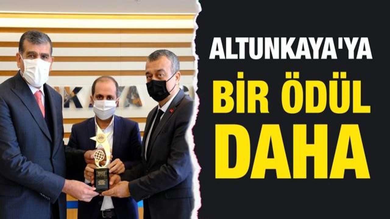 Altunkaya'ya bir ödül daha