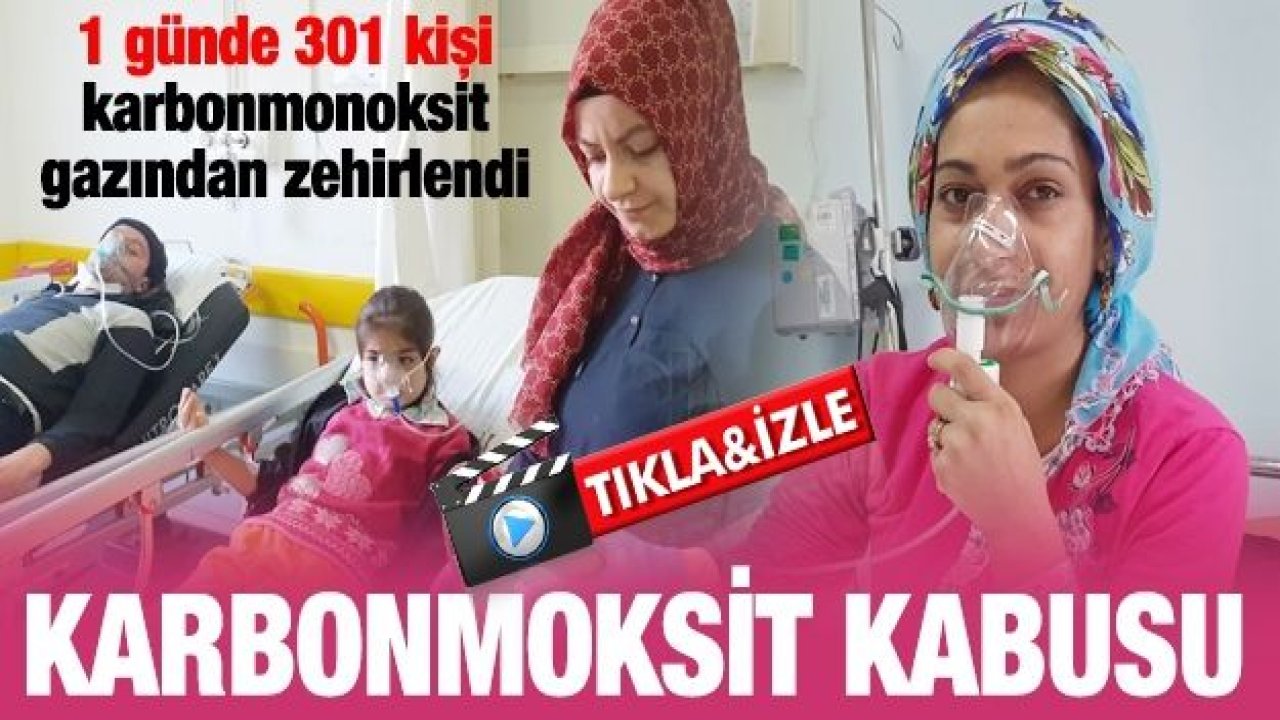 Gaziantep'te karbonmoksit kabusu