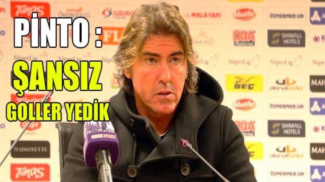 Ricardo Sa Pinto: “Şanssız goller yedik”